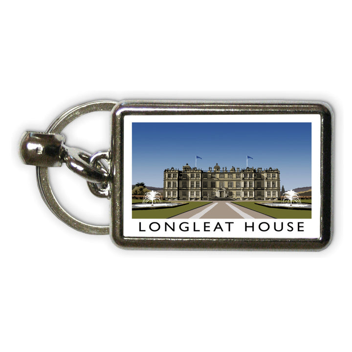 Longleat House, Wiltshire Metal Keyring
