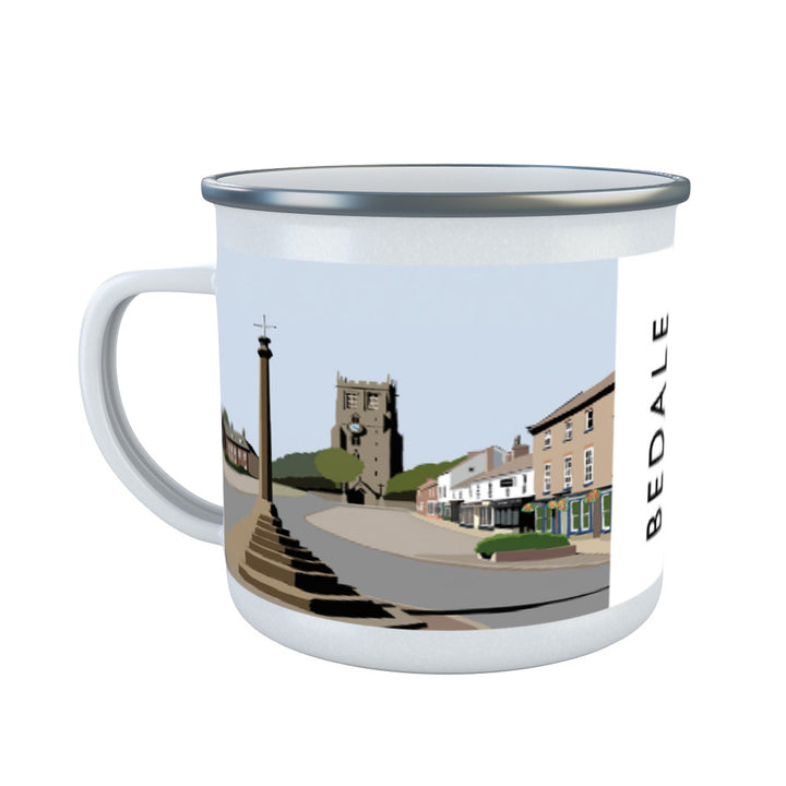 Bedale, North Yorkshire Enamel Mug