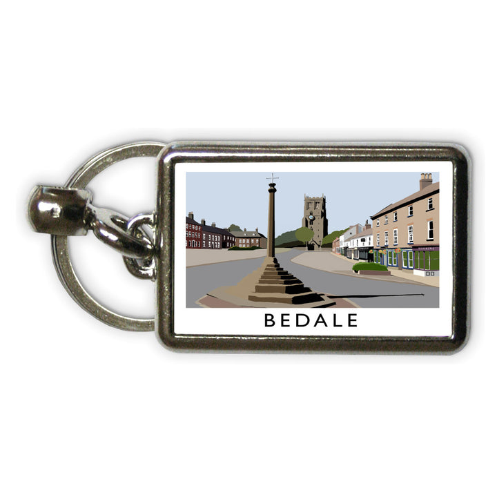 Bedale, North Yorkshire Metal Keyring