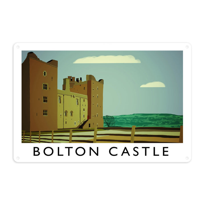 Bolton Castle, Yorkshire Metal Sign