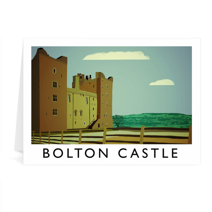 Bolton Castle, Yorkshire Greeting Card 7x5