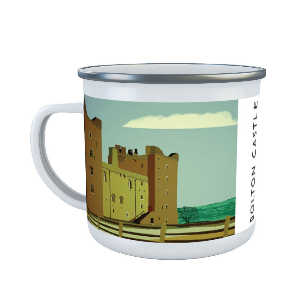 Bolton Castle, Yorkshire Enamel Mug