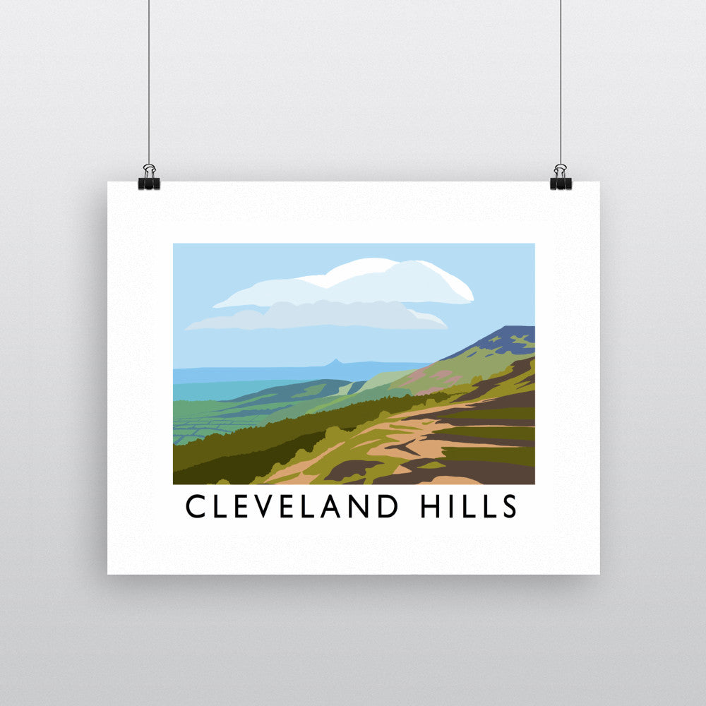 The Cleveland Hills, Yorkshire - Art Print