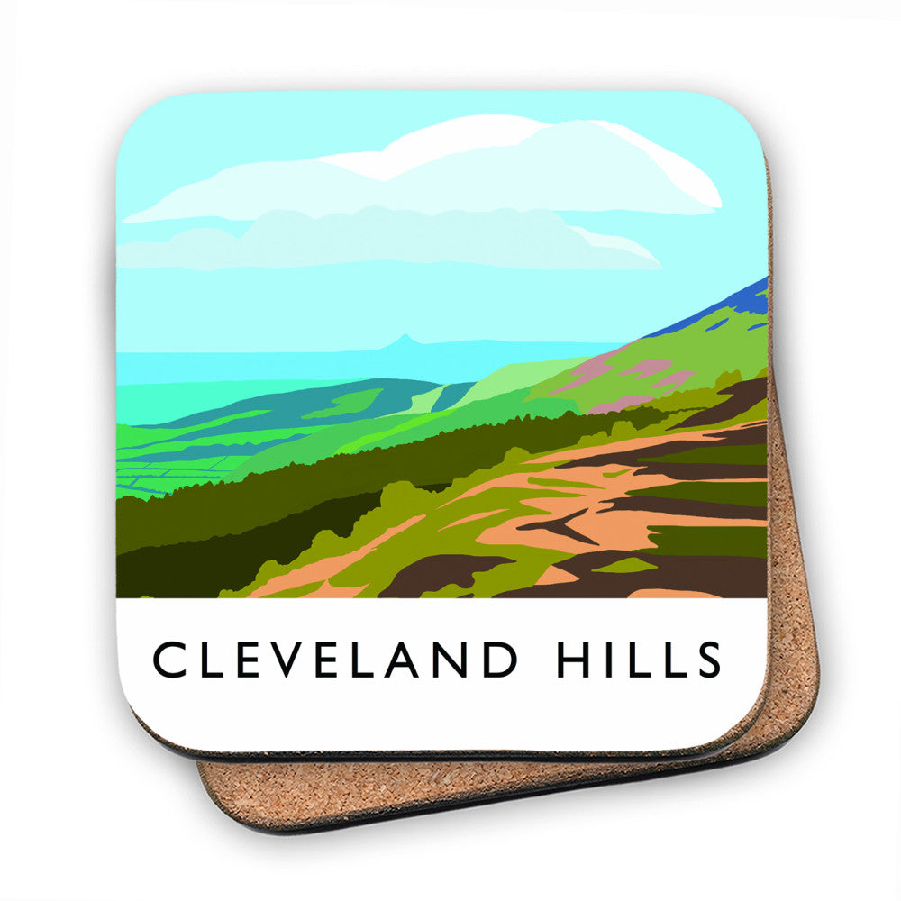 The Cleveland Hills, Yorkshire MDF Coaster