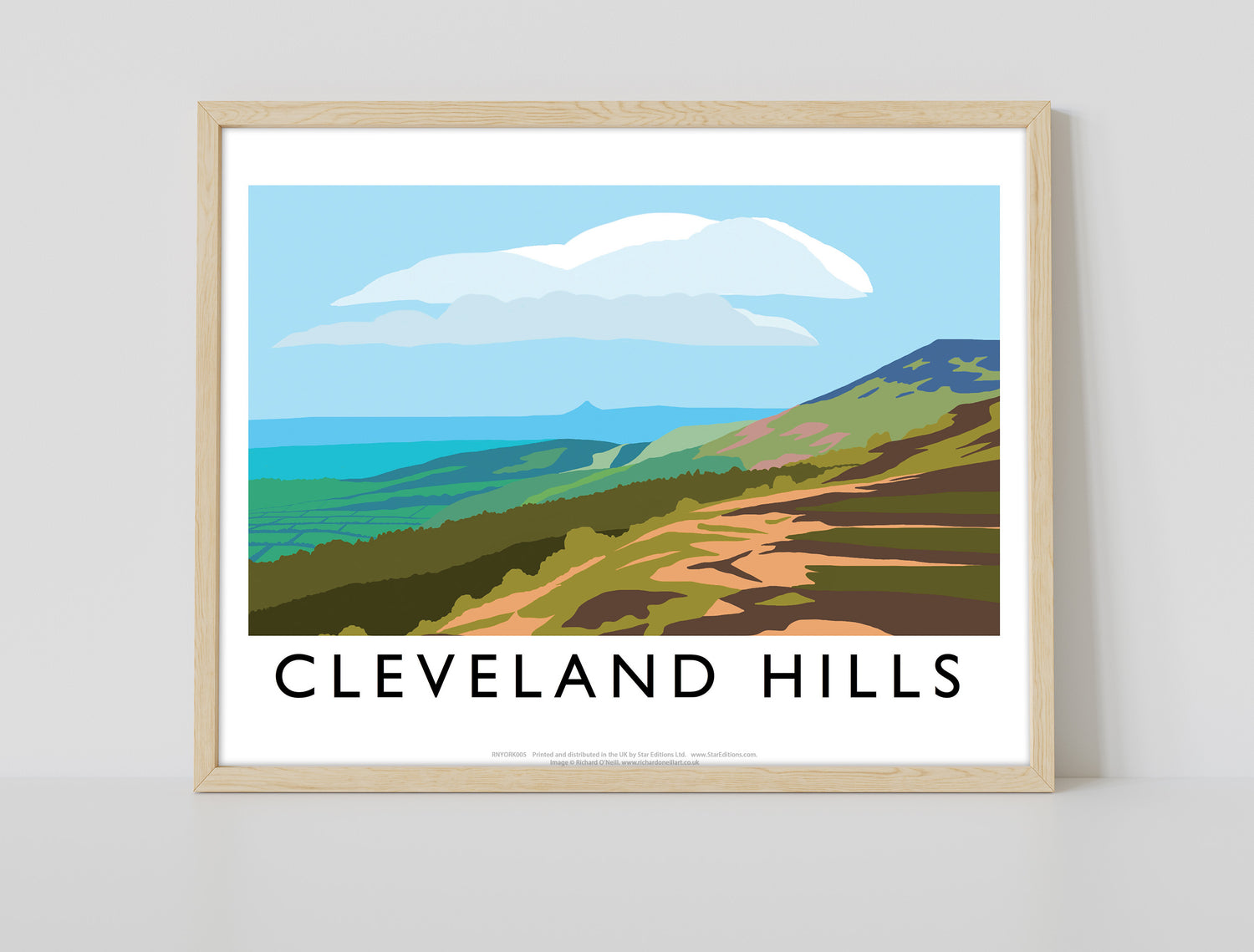 The Cleveland Hills, Yorkshire - Art Print