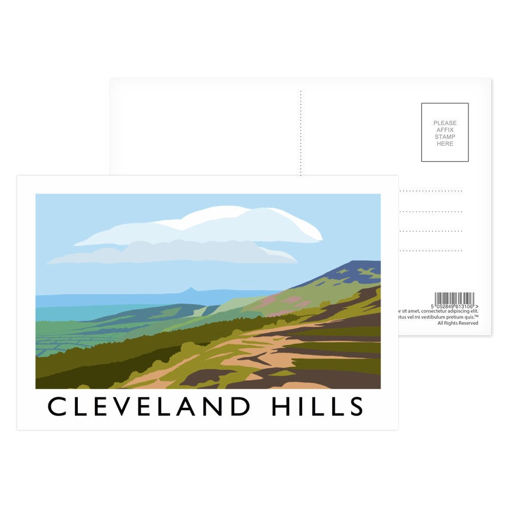 The Cleveland Hills, Yorkshire Postcard Pack