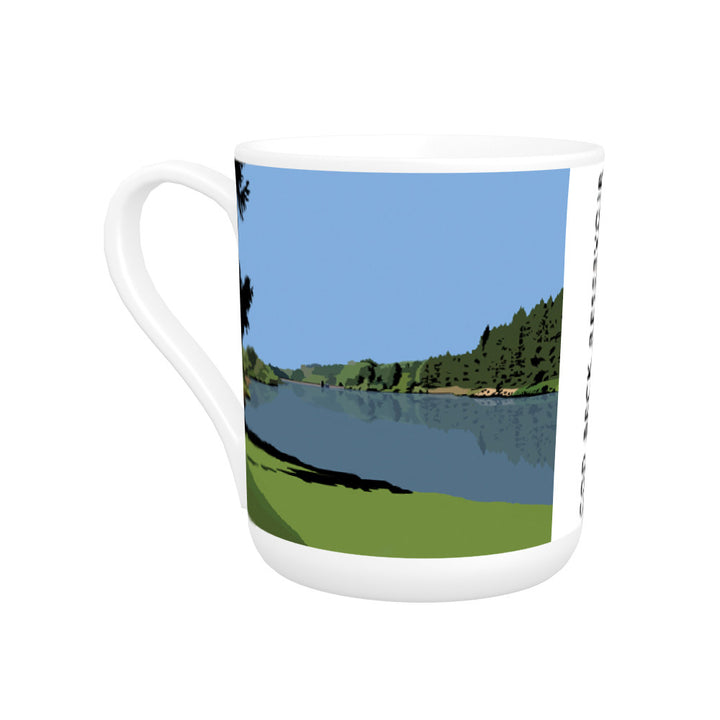 Cod Beck Reservoir, Yorkshire Bone China Mug