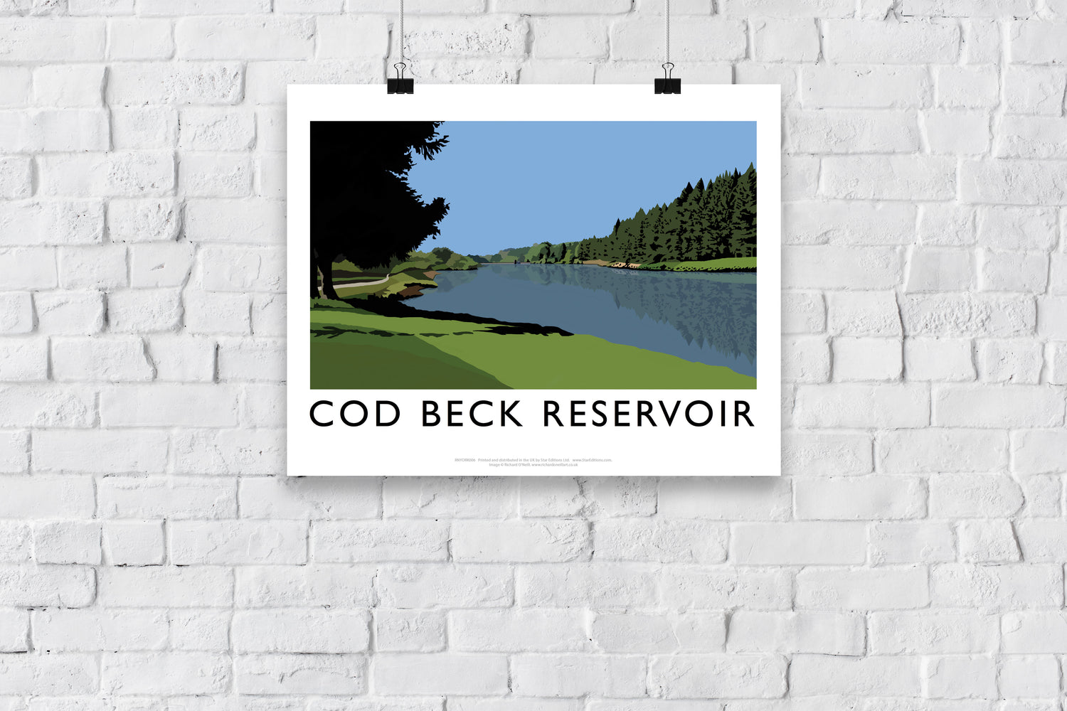 Cod Beck Reservoir, Yorkshire - Art Print