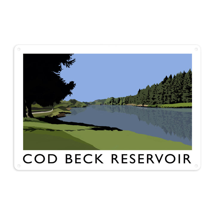 Cod Beck Reservoir, Yorkshire Metal Sign