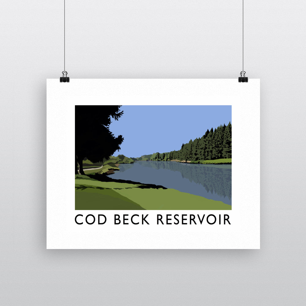 Cod Beck Reservoir, Yorkshire - Art Print