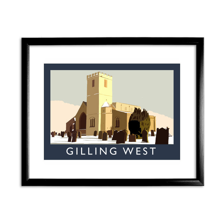 Gilling West, Yorkshire 11x14 Framed Print (Black)