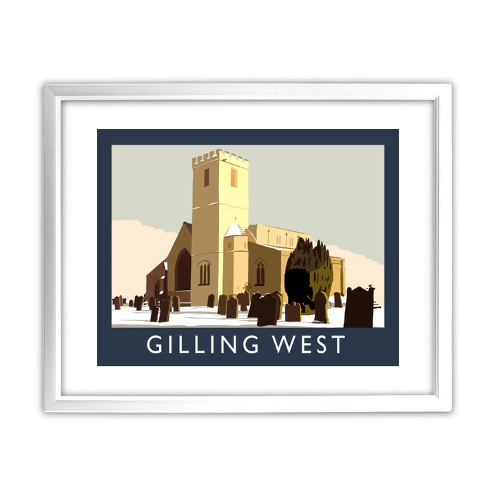Gilling West, Yorkshire 11x14 Framed Print (White)