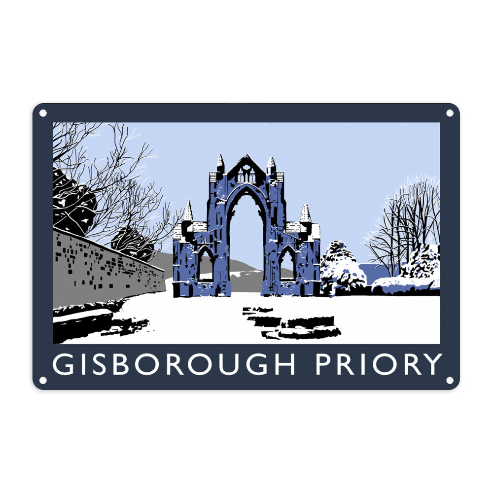 Gisborough Priory, Yorkshire Metal Sign