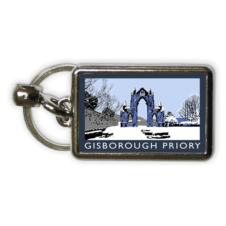 Gisborough Priory, Yorkshire Metal Keyring