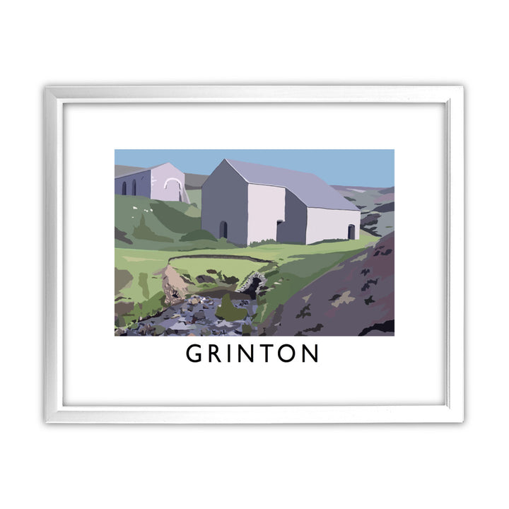 Grinton, Yorkshire 11x14 Framed Print (White)
