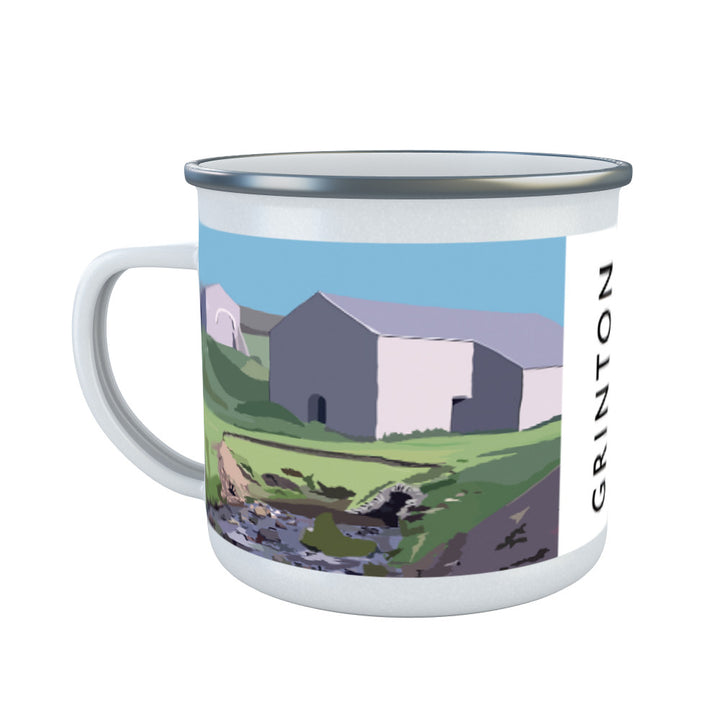 Grinton, Yorkshire Enamel Mug