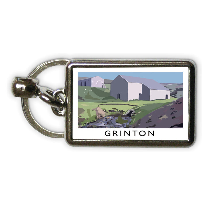 Grinton, Yorkshire Metal Keyring