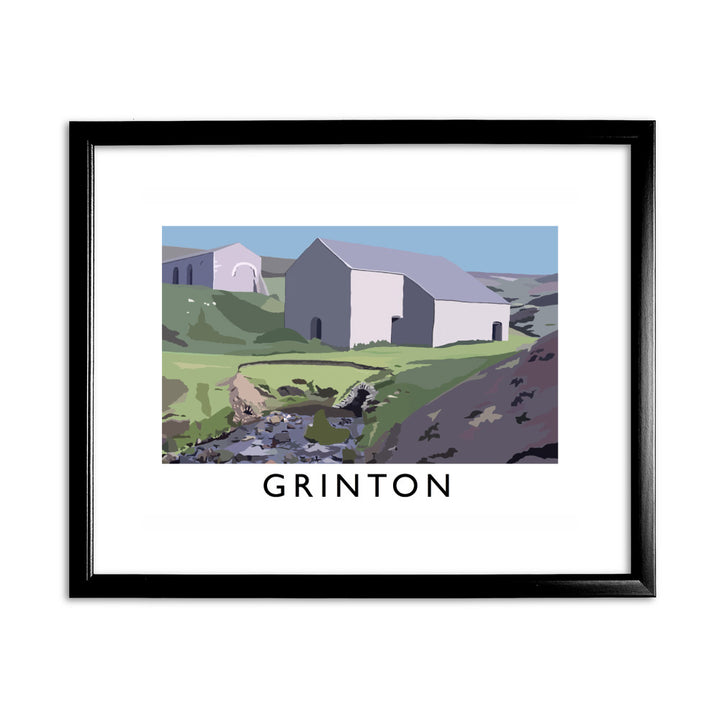Grinton, Yorkshire 11x14 Framed Print (Black)