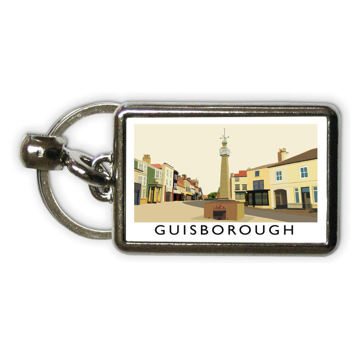 Guisborough, Yorkshire Metal Keyring