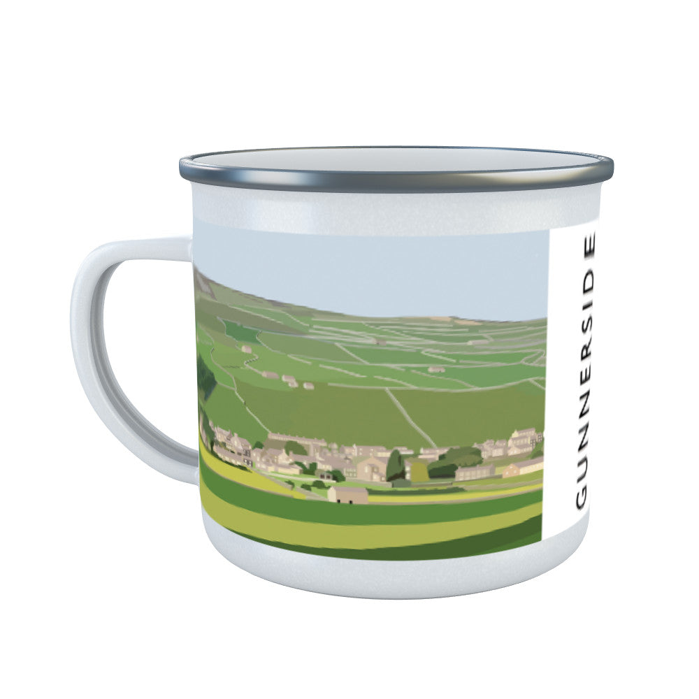 Gunnerside, Yorkshire Enamel Mug