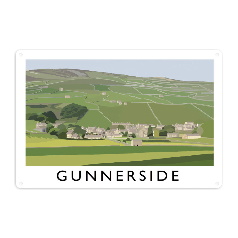 Gunnerside, Yorkshire Metal Sign