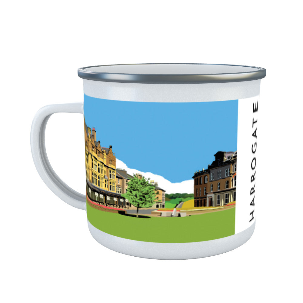 Harrogate, Yorkshire Enamel Mug