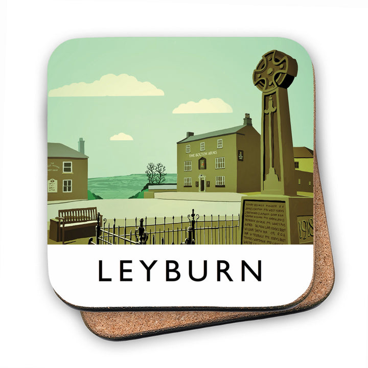 Leyburn, Yorkshire MDF Coaster