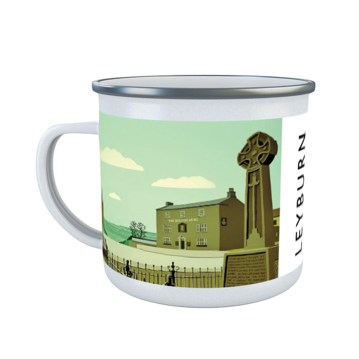 Leyburn, Yorkshire Enamel Mug