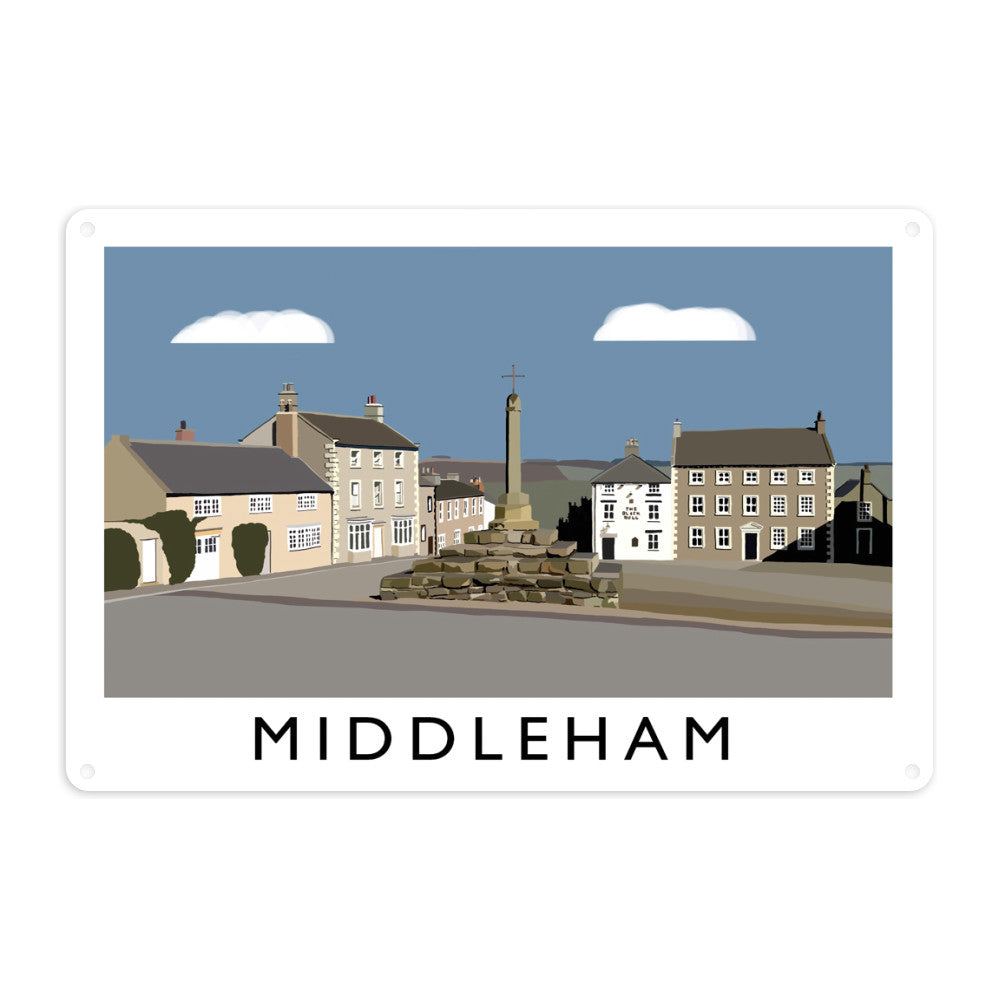 Middleham, Yorkshire Metal Sign