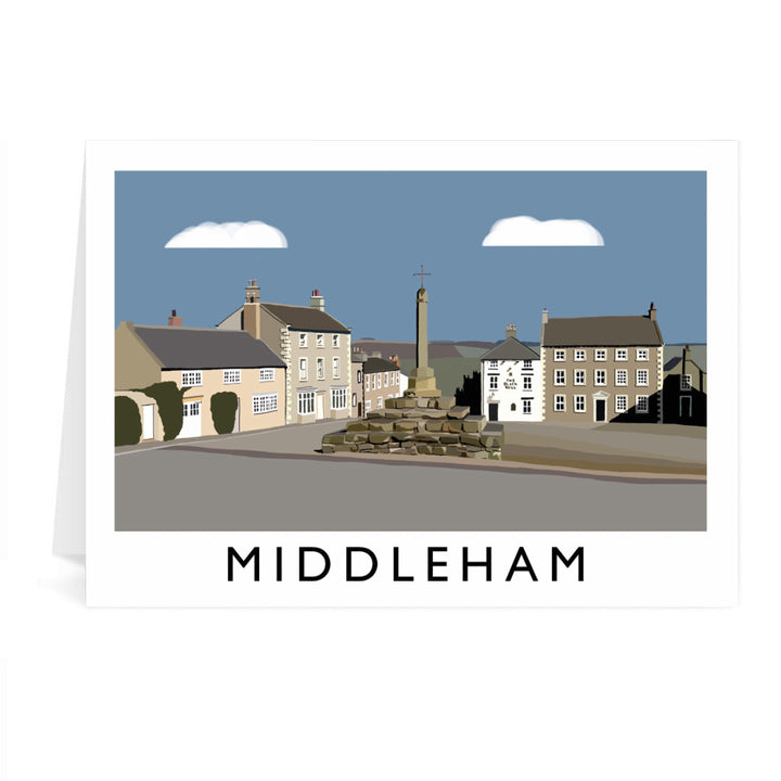 Middleham, Yorkshire Greeting Card 7x5