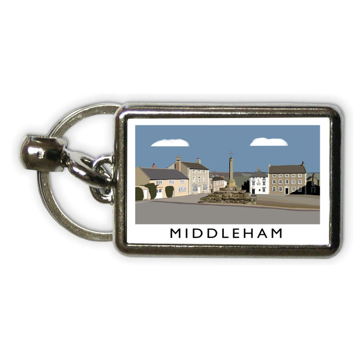 Middleham, Yorkshire Metal Keyring