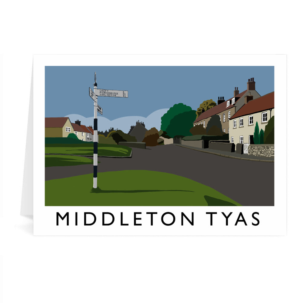 Middleton Tyas, Yorkshire Greeting Card 7x5