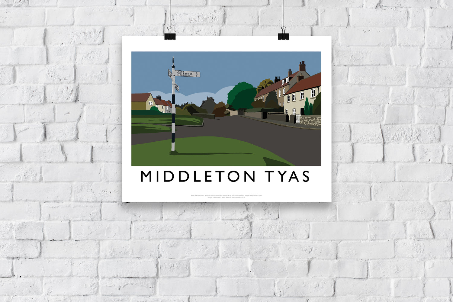 Middleton Tyas, Yorkshire - Art Print