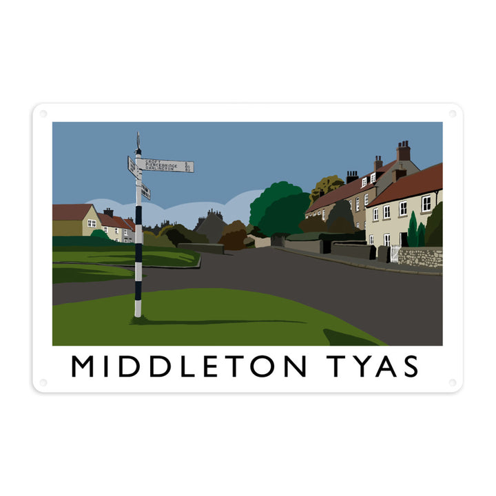 Middleton Tyas, Yorkshire Metal Sign