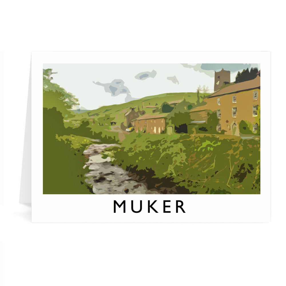 Muker, Yorkshire Greeting Card 7x5
