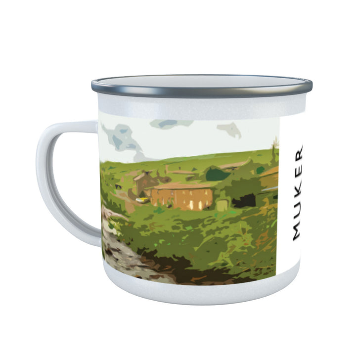 Muker, Yorkshire Enamel Mug