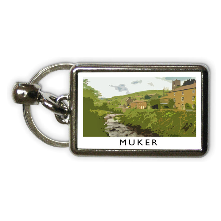 Muker, Yorkshire Metal Keyring