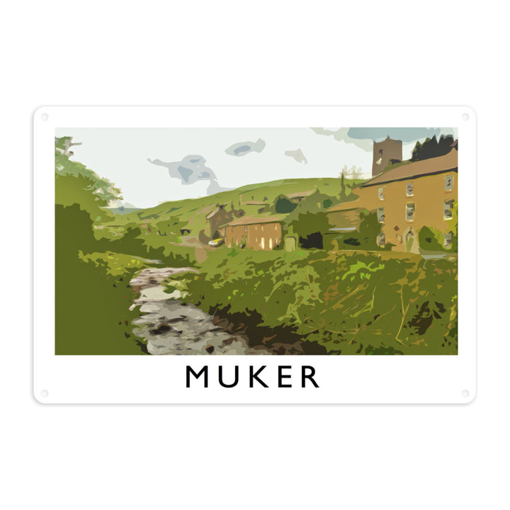 Muker, Yorkshire Metal Sign