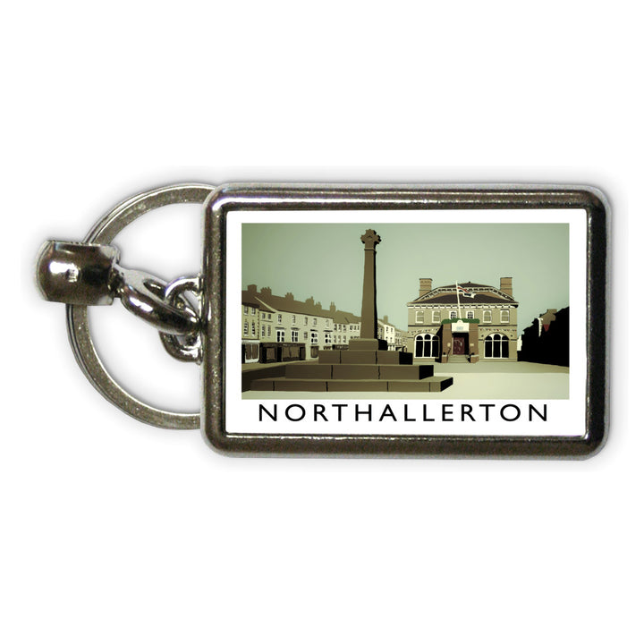 Northallerton, Yorkshire Metal Keyring