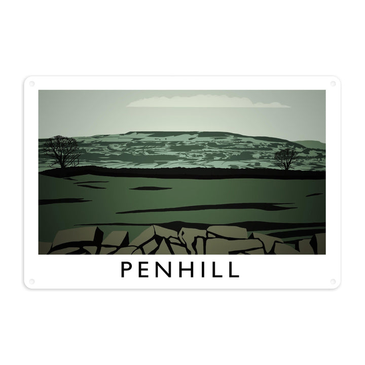Penhill, Yorkshire Metal Sign