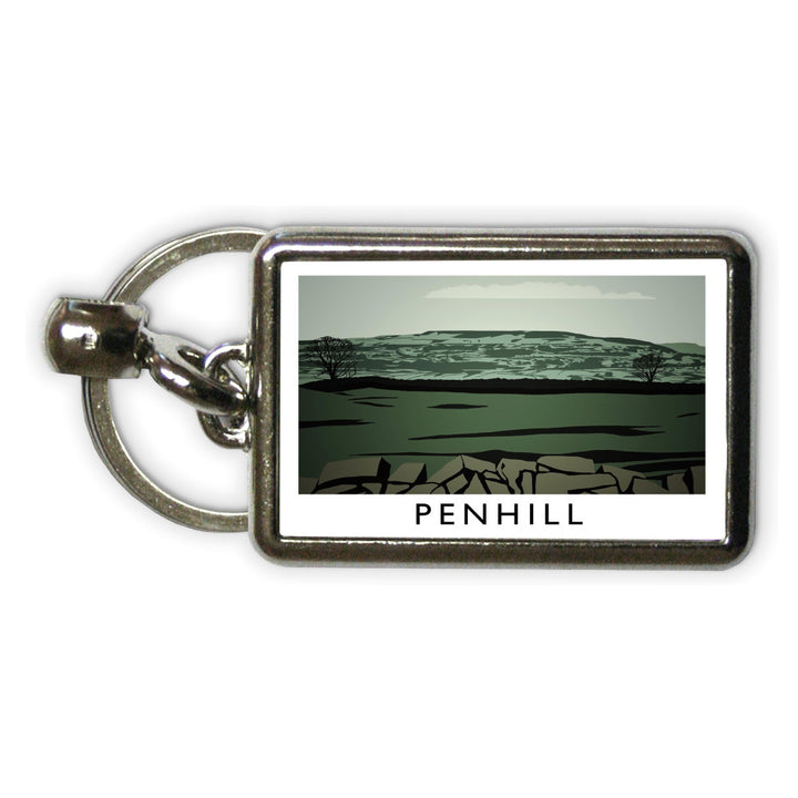 Penhill, Yorkshire Metal Keyring