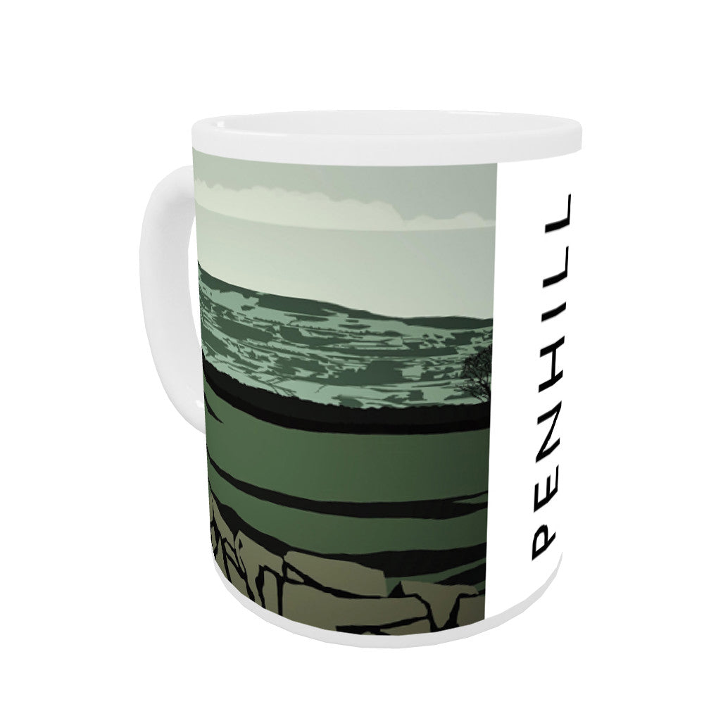 Penhill, Yorkshire Coloured Insert Mug