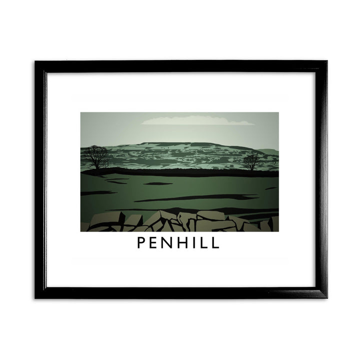 Penhill, Yorkshire 11x14 Framed Print (Black)