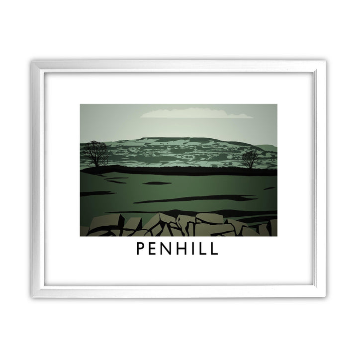 Penhill, Yorkshire 11x14 Framed Print (White)