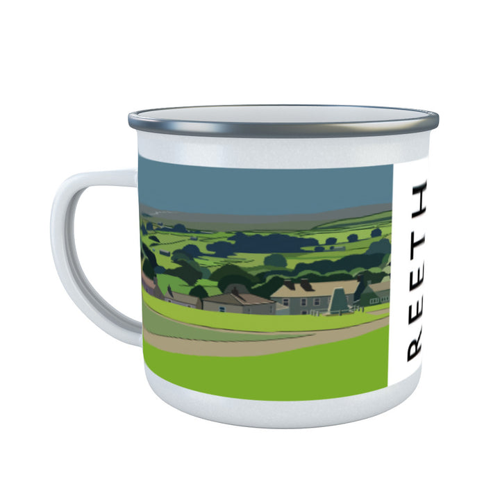 Reeth, Yorkshire Enamel Mug