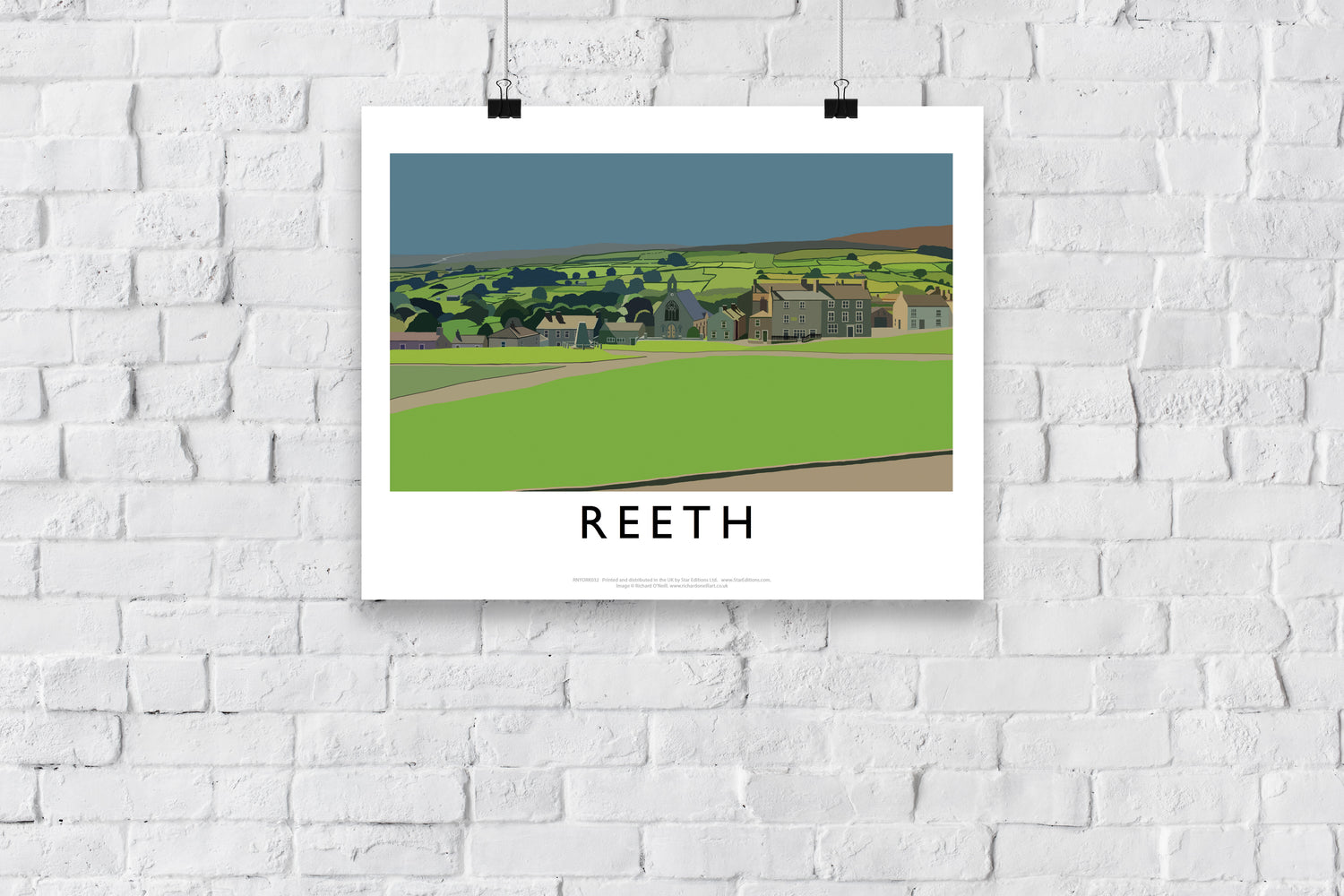Reeth, Yorkshire - Art Print