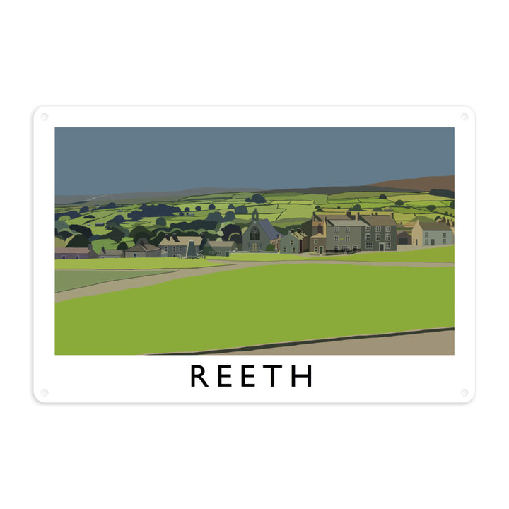 Reeth, Yorkshire Metal Sign