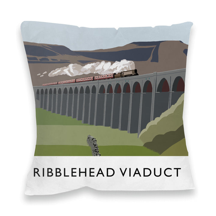 The Ribblehead Viaduct, Yorkshire Fibre Filled Cushion