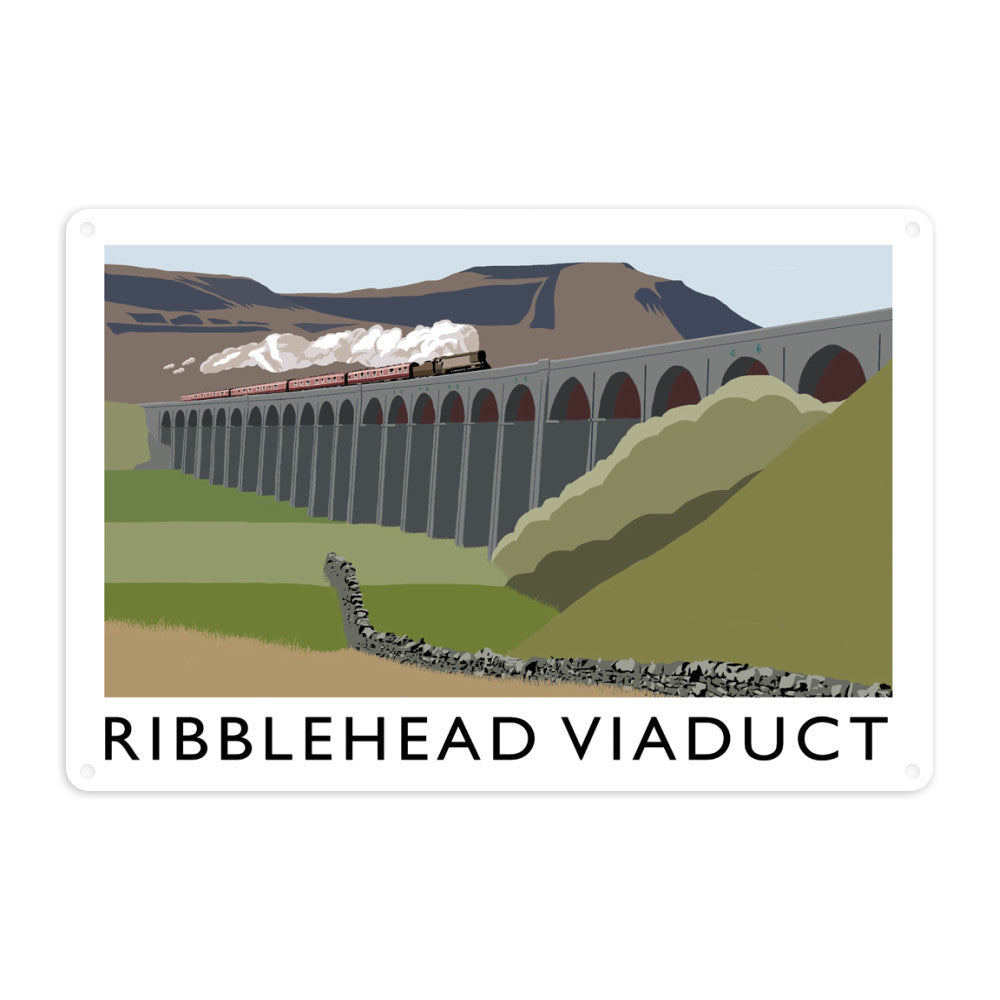 The Ribblehead Viaduct, Yorkshire Metal Sign