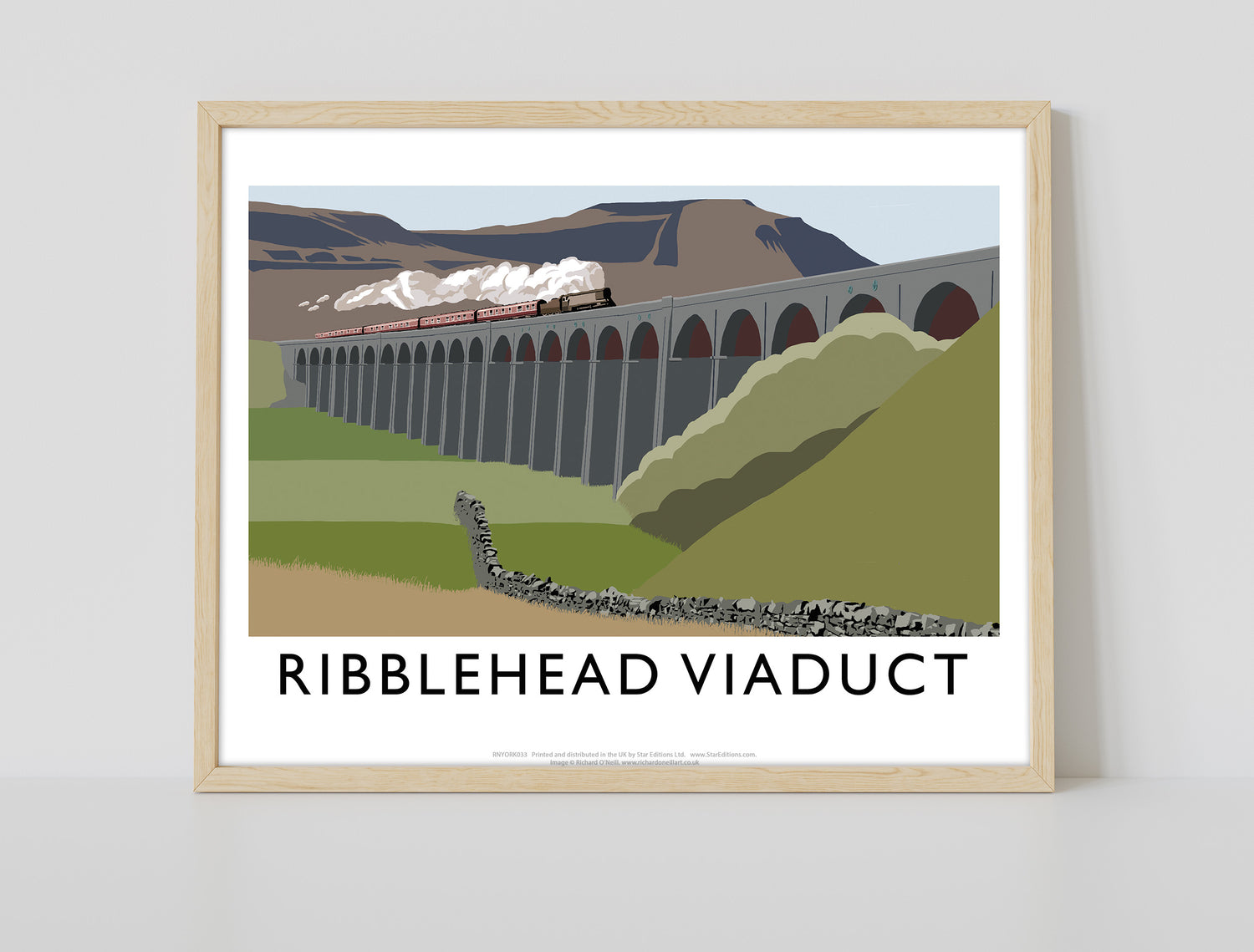 The Ribblehead Viaduct, Yorkshire - Art Print